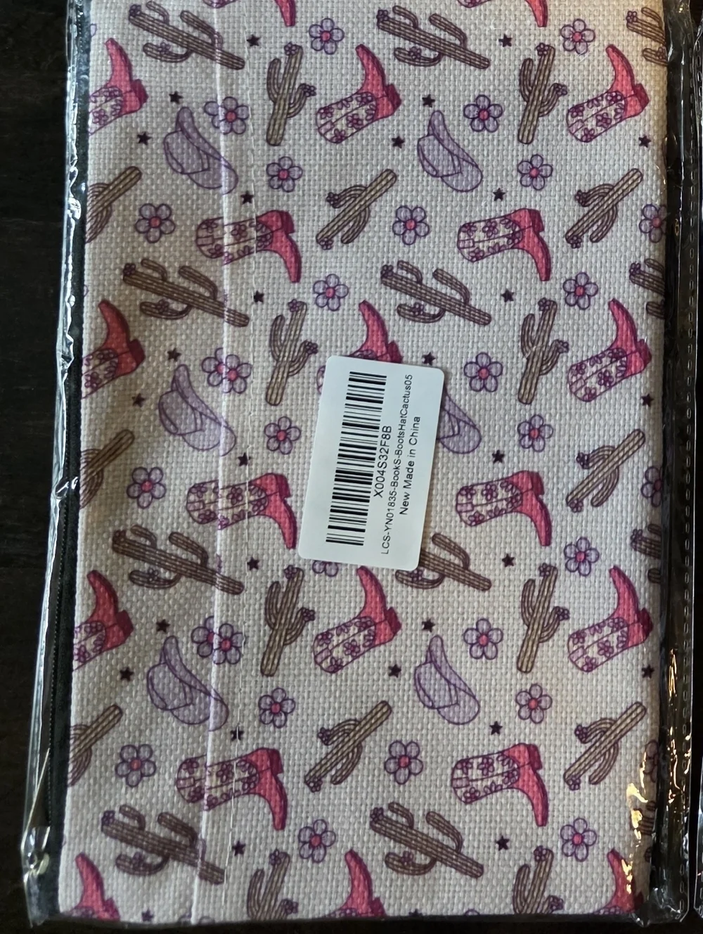 Western Chic Padded Book Sleeve Cover Pouch, Tablet Case – NWT Book Lover Gift